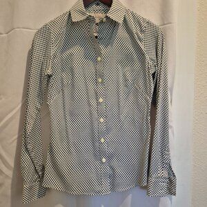 Banana Republic Button-Down Dress Shirt with Teardrop Pattern